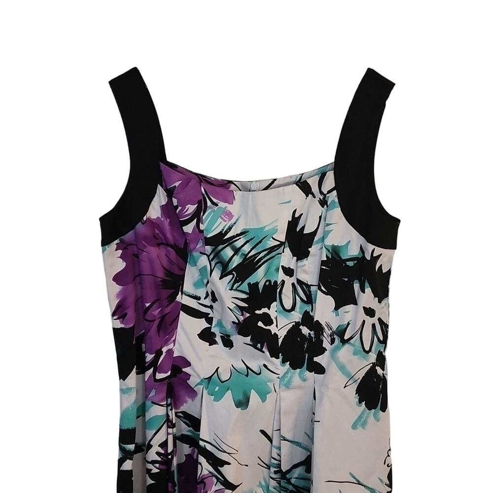 Dressbarn Abstract Floral Dress - Picture 2 of 8